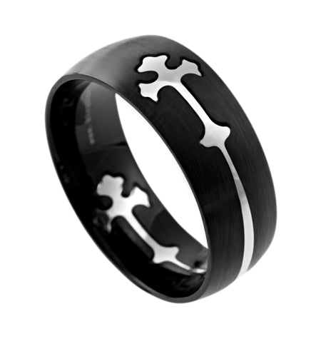 Black Double Cross Band