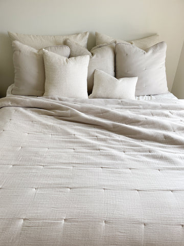 Easy Cotton Gauze Quilt & Pillow Set