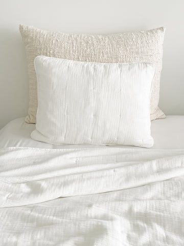 Easy Cotton Gauze Quilt & Pillow Set