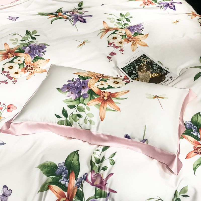 Blossom Duvet Cover Set (Eucalyptus Lyocell)