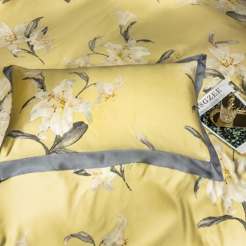 Orquidea Amarilla Duvet Cover Set (Egyptian Cotton)