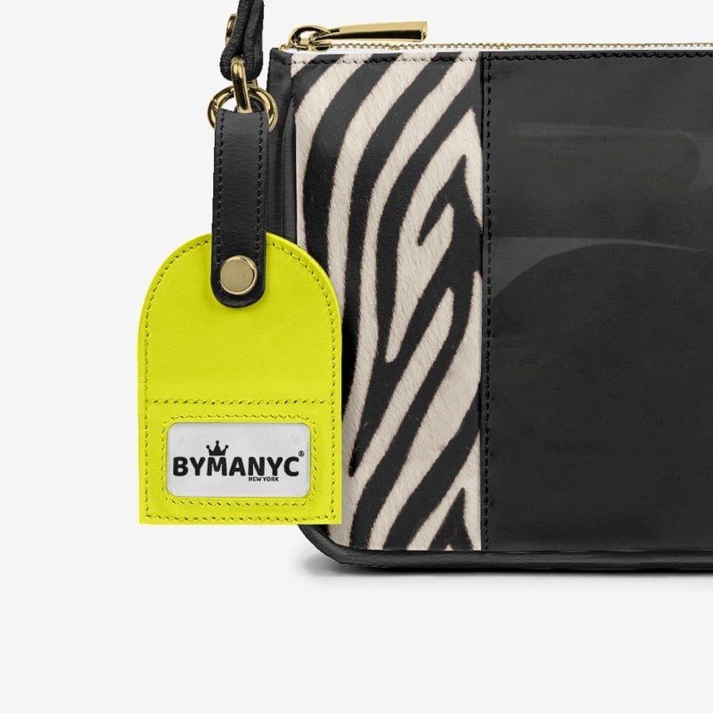 Handbag BYMANYC ® New York – Luxe Pendant Vertical Band in Ruby & Onyx