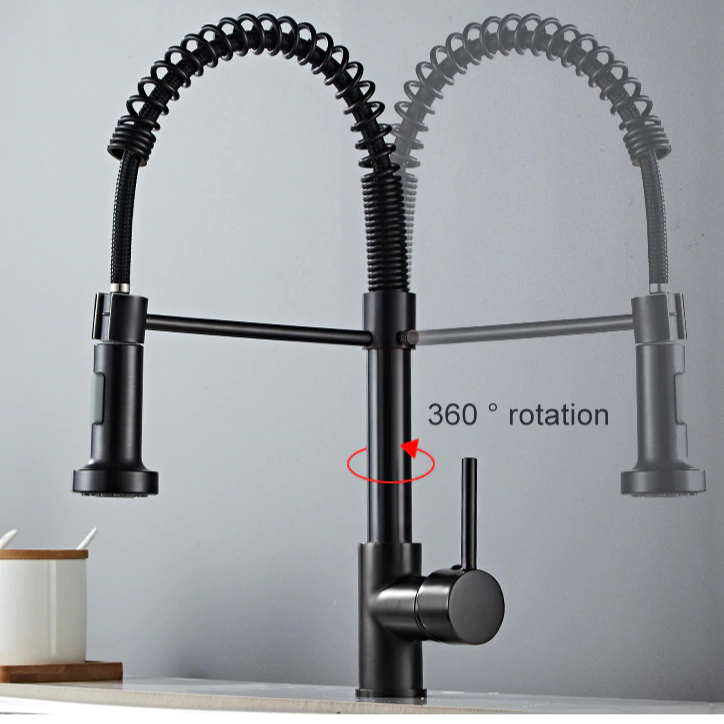 Johannes Swivel Spout Pull-Down Single-Hole Kitchen Sink Faucet