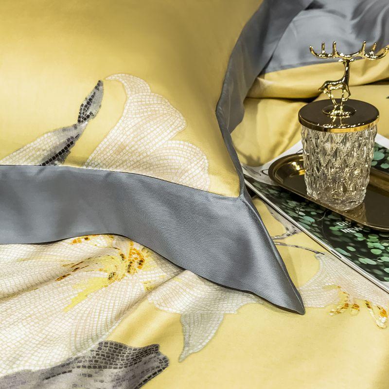 Orquidea Amarilla Duvet Cover Set (Egyptian Cotton)