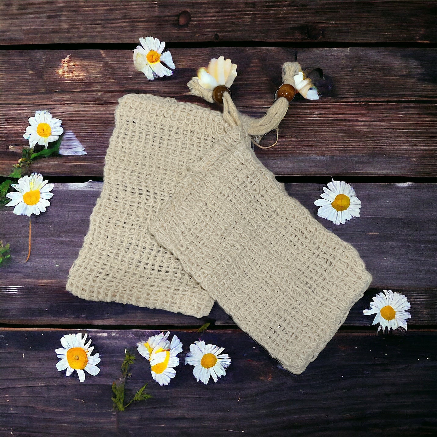 Sisal soap saver bag