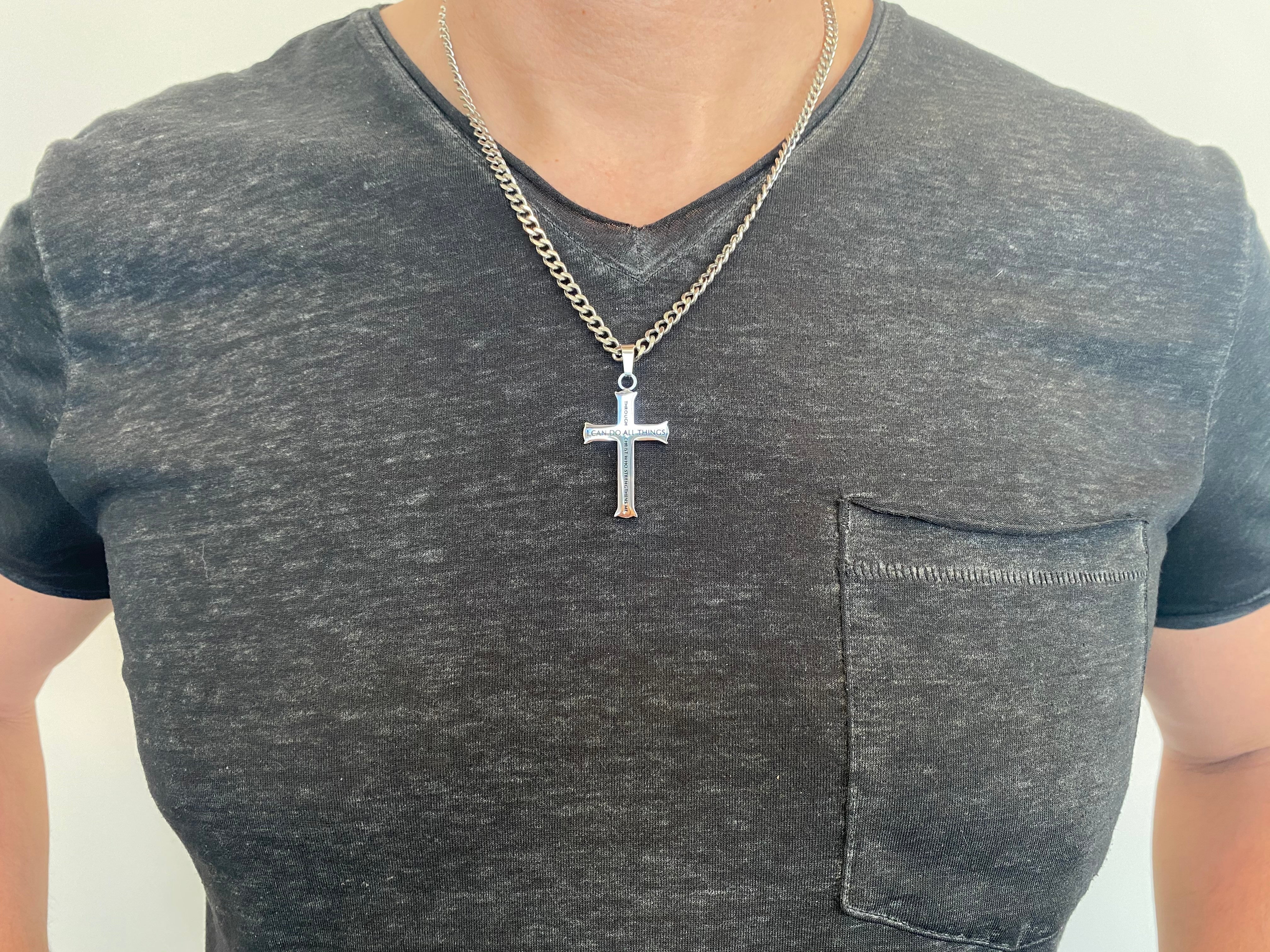 New Life Iron Cross Necklace