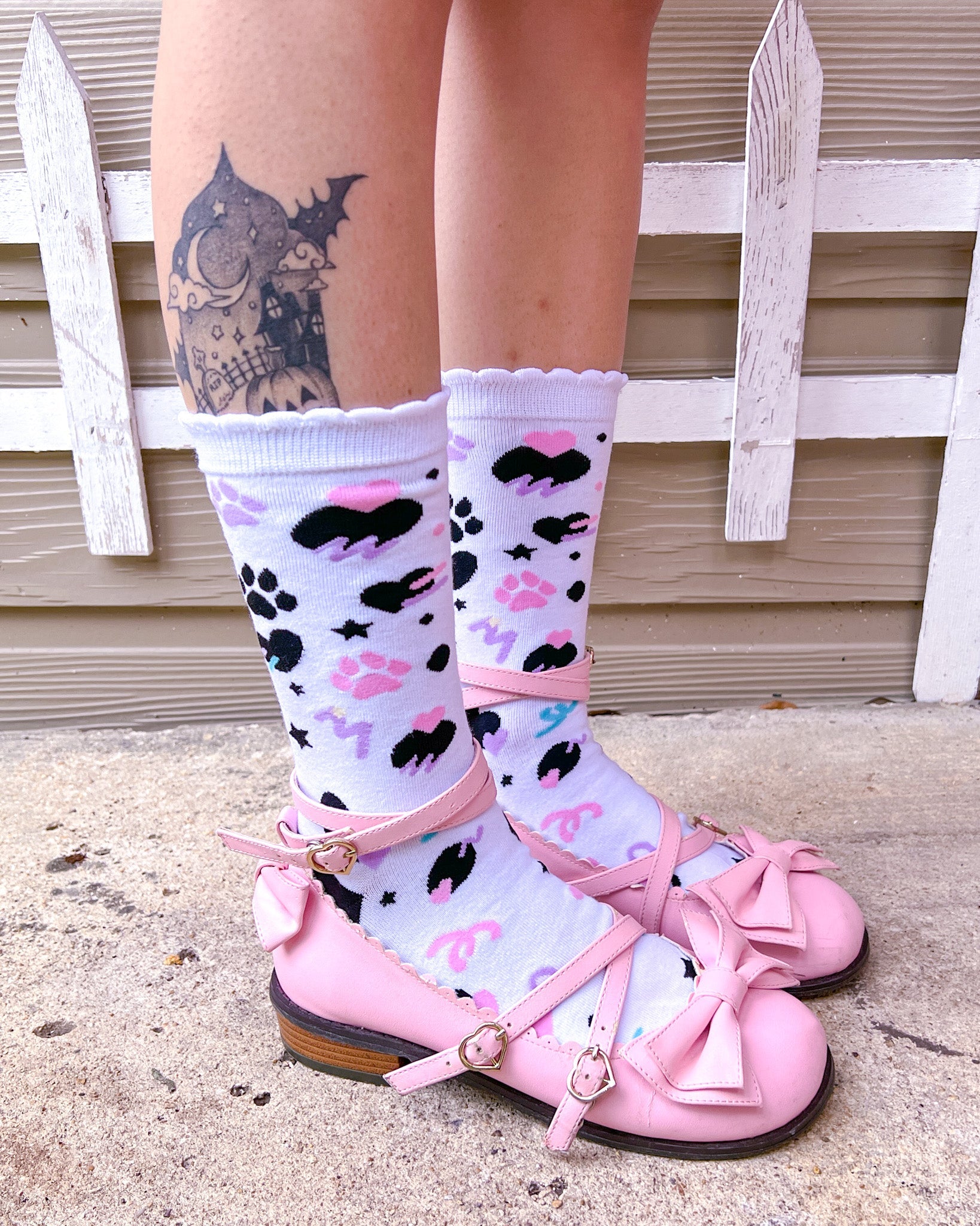 Dottie Dalmatian Crew Socks