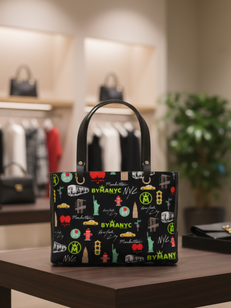 LA VIE EN ROSE Manhattan Handbag BYMANYC ® New York Vegan Elegance