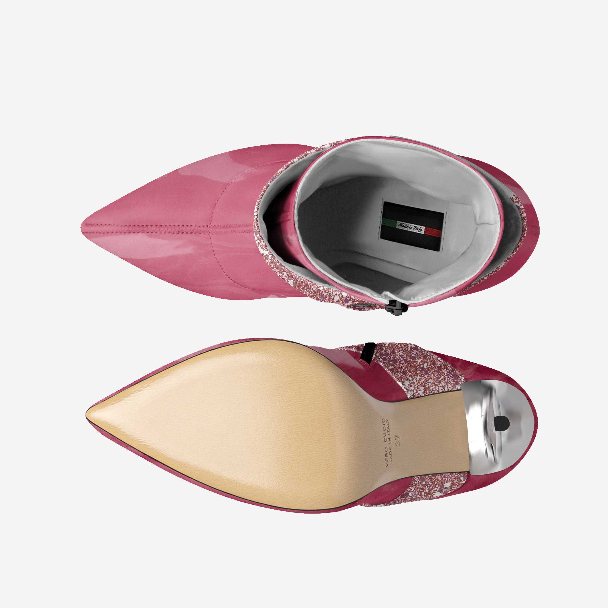 Limited Edition Vegan Stiletto Boots BYMANYC ® New York Futurista Black