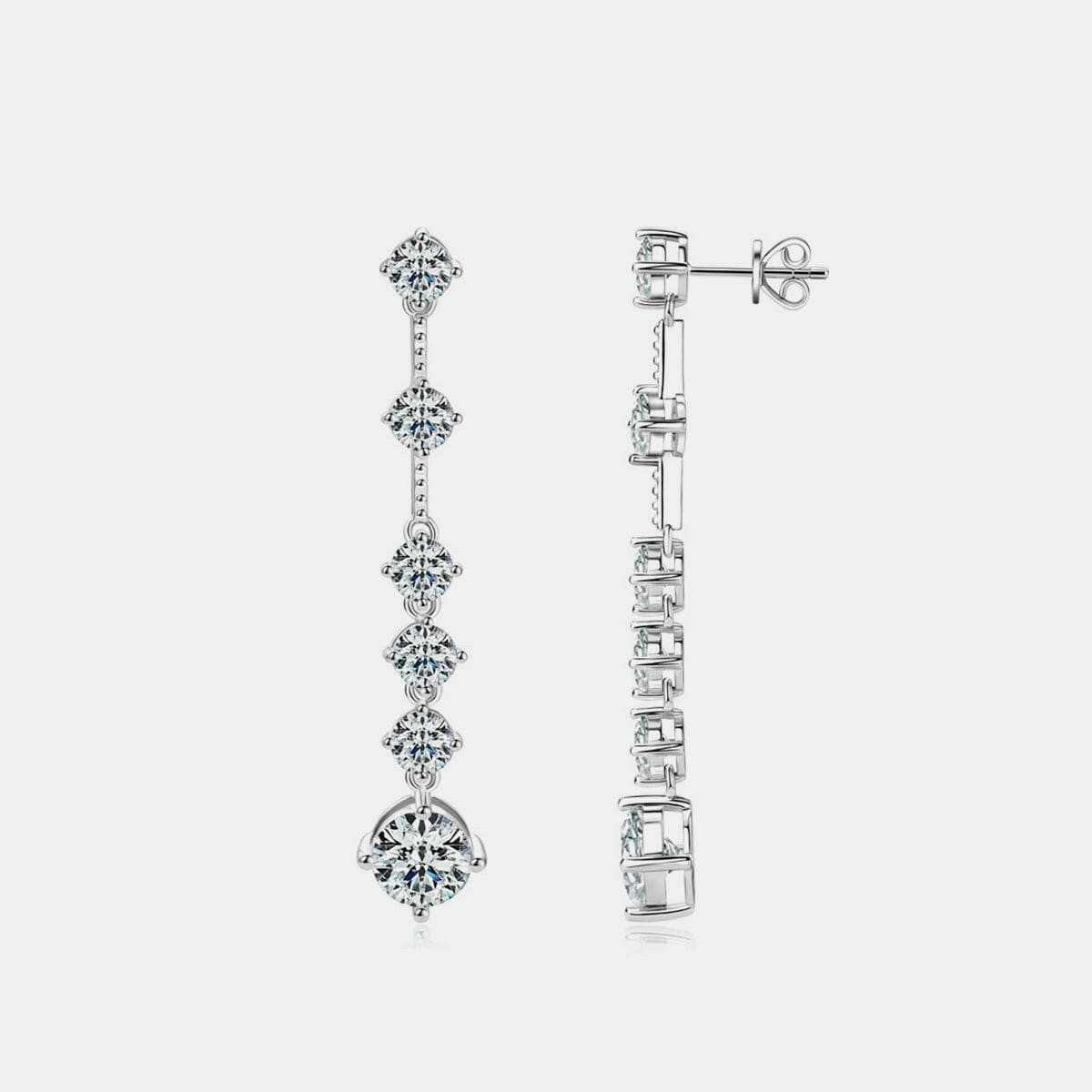 Trendsi just arrived - Luxurious Moissanite Silver Earrings