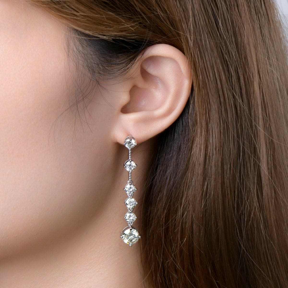 Trendsi just arrived - Luxurious Moissanite Silver Earrings