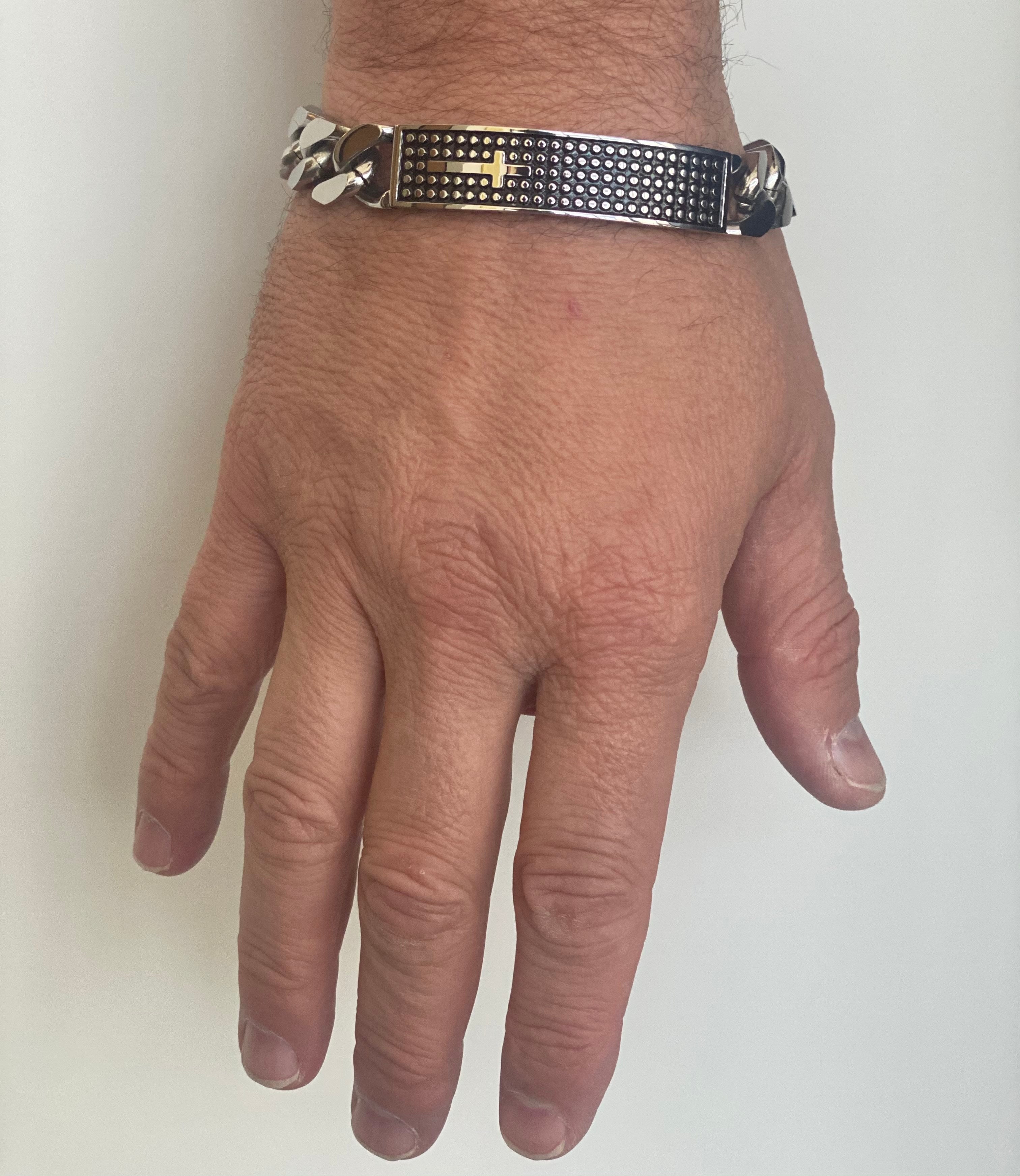 Shield Cross Bracelet