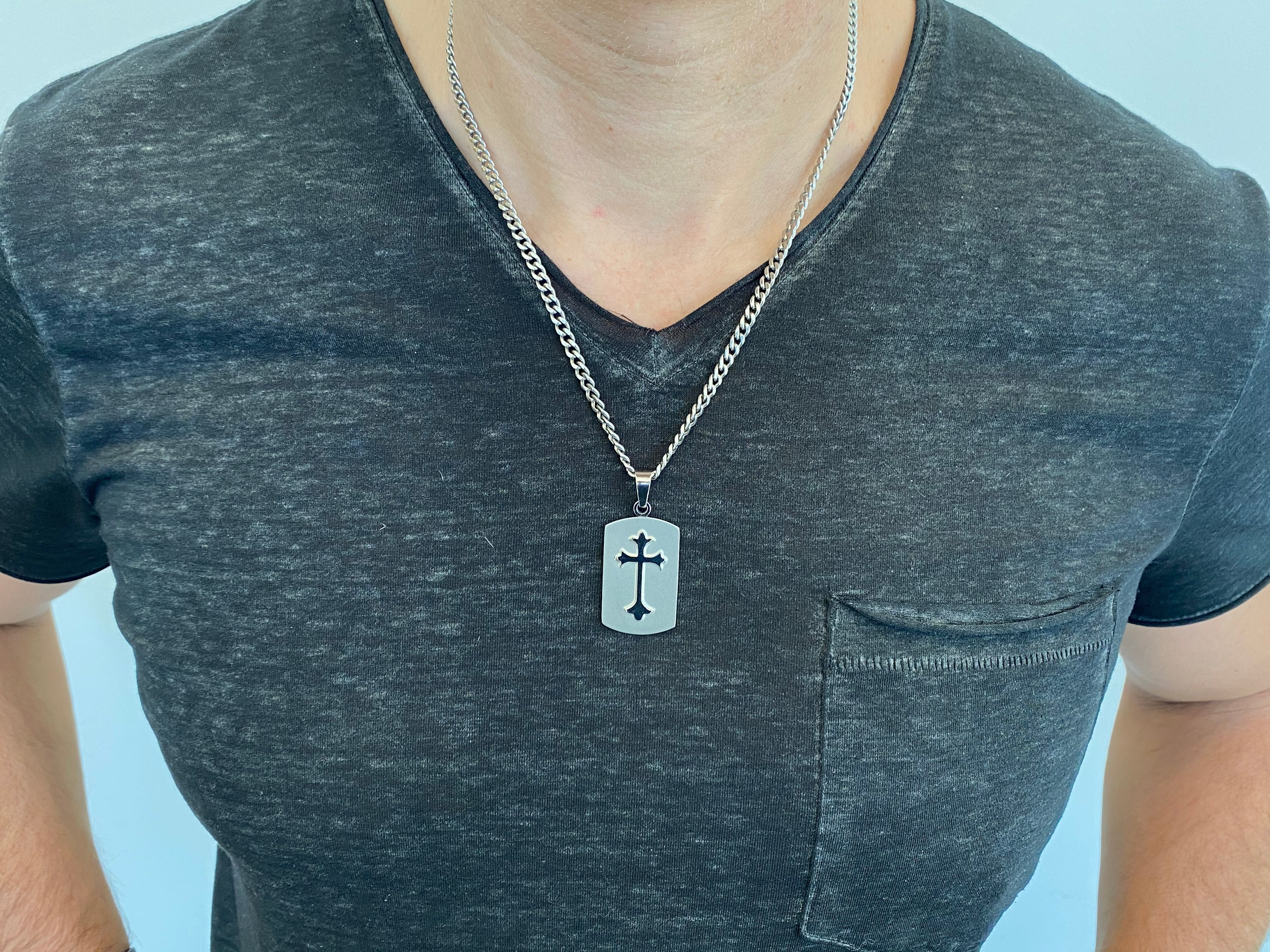 Shield Cross Necklace