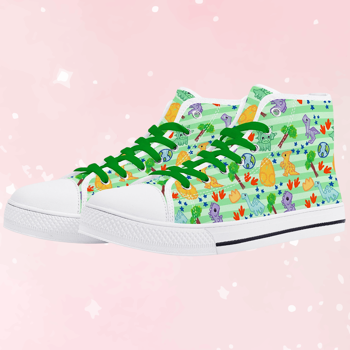Dino Doodles Unisex High Tops