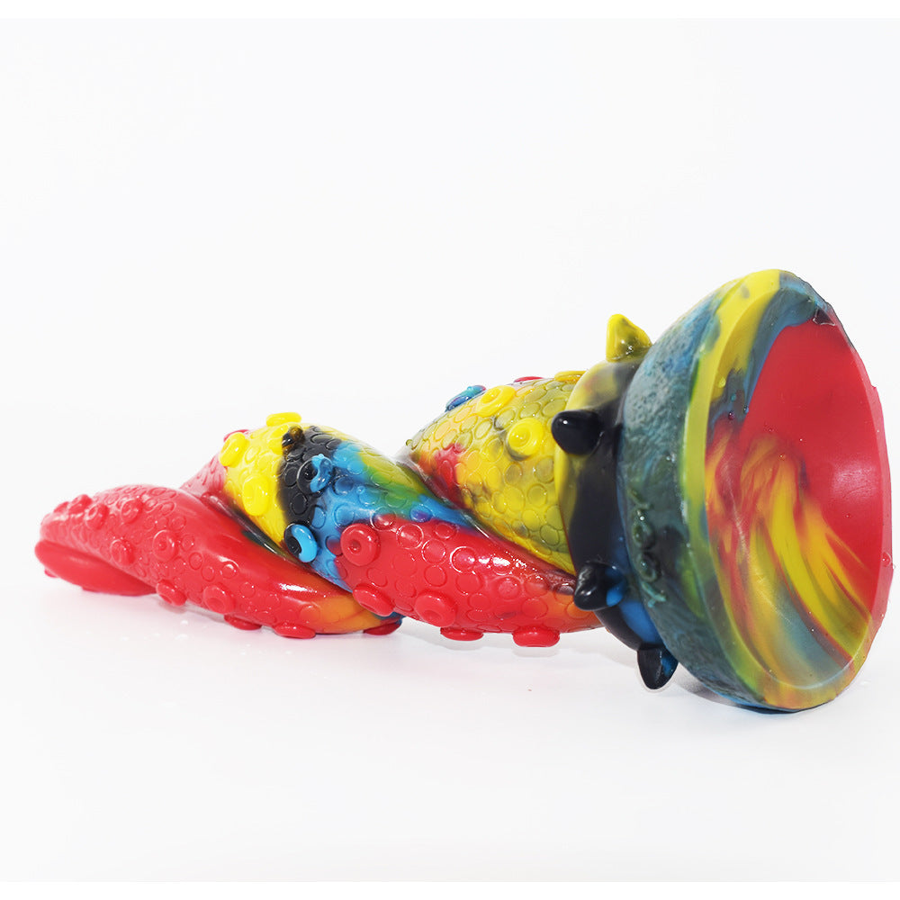 Cosmic Tentacle Fantasy Dildo – Liquid Platinum Silicone in Magical Colors