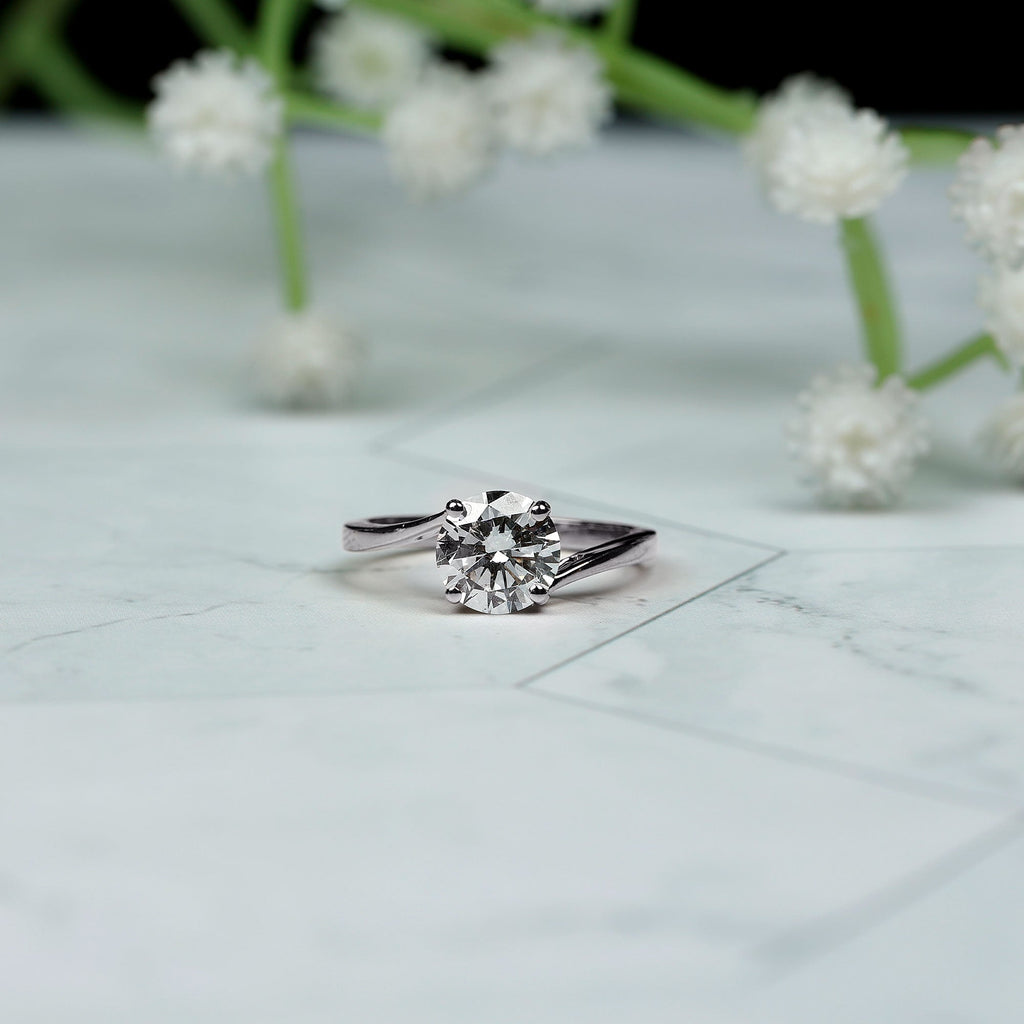 1 Carat Lab Grown Diamond Bypass Engagement Ring