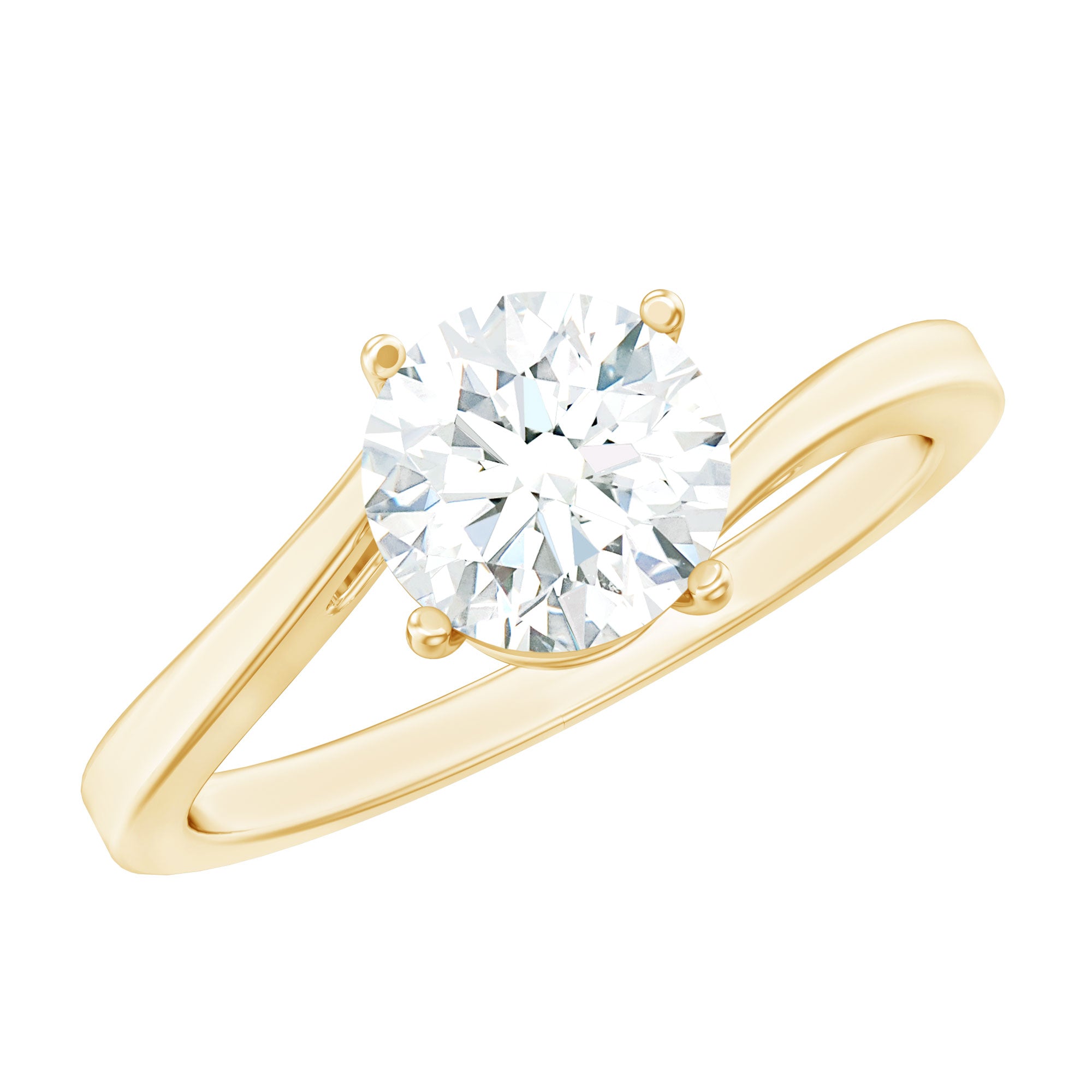 1 Carat Lab Grown Diamond Bypass Engagement Ring