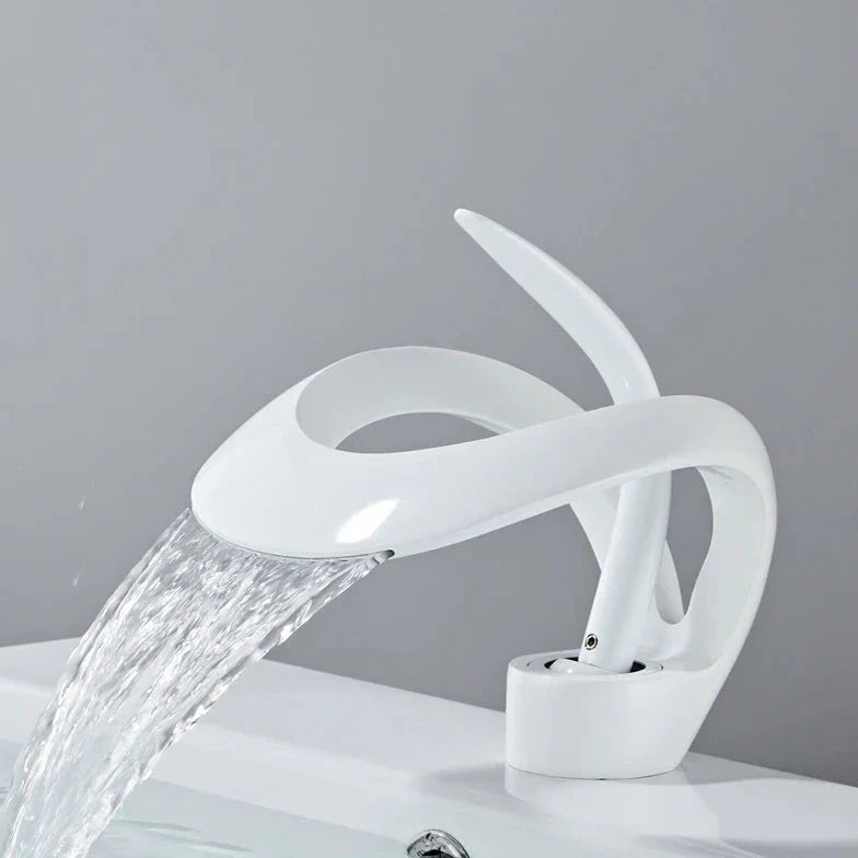 The Versailles Single-Hole, Single-Handle Luxury Waterfall Bathroom Faucet