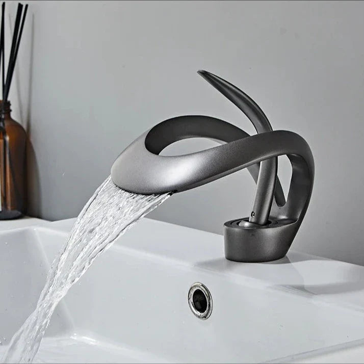 The Versailles Single-Hole, Single-Handle Luxury Waterfall Bathroom Faucet