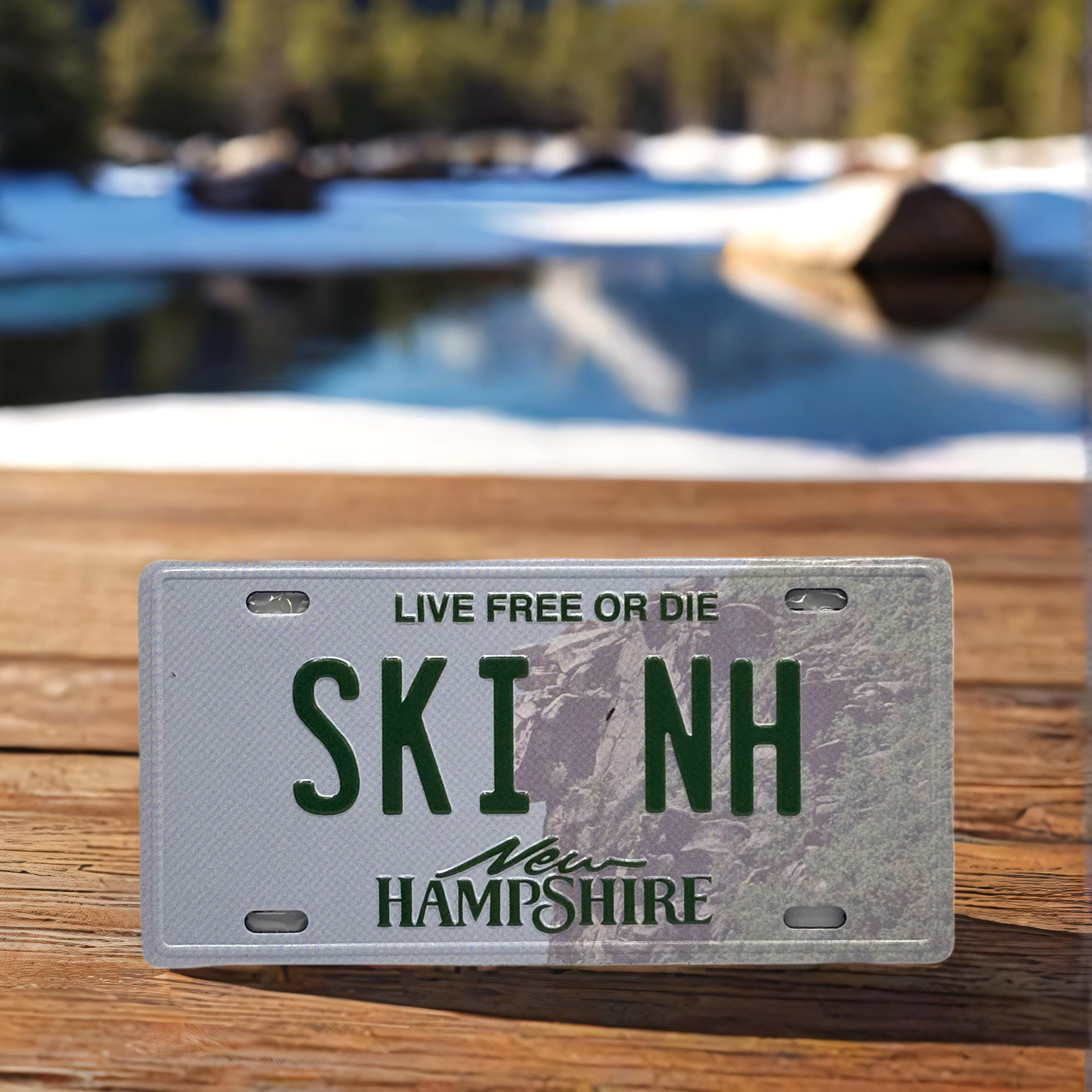 SKI NH - New Hampshire License Plate Magnet