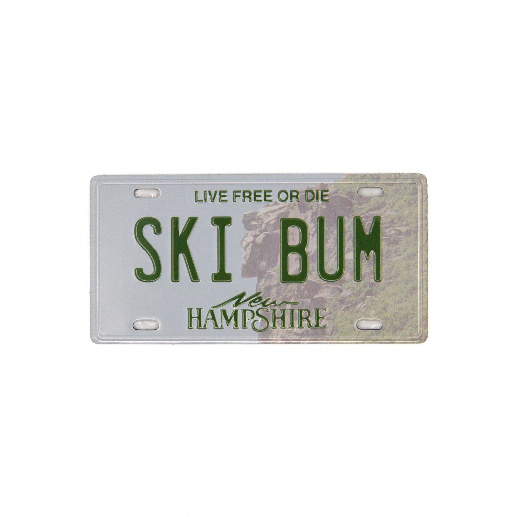 SKI BUM - New Hampshire License Plate Magnet