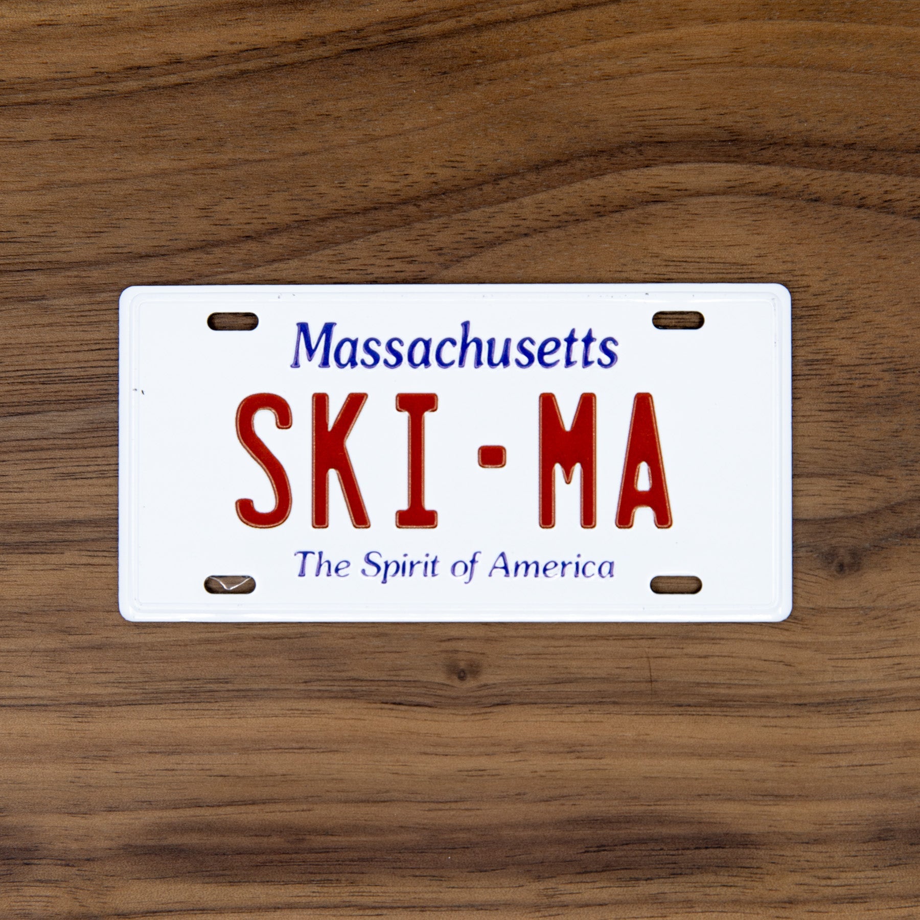 SKI MA - Massachusetts License Plate Magnet