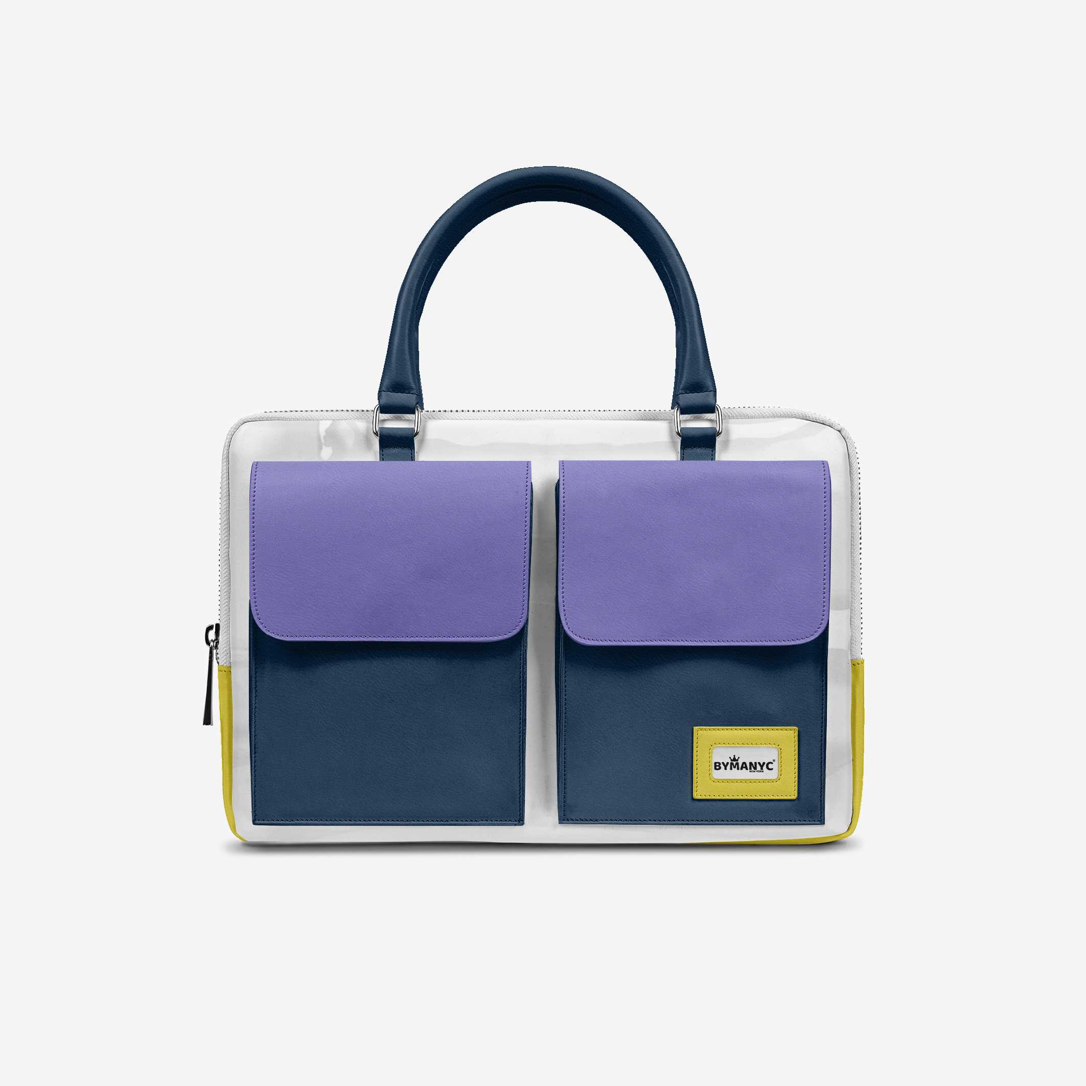 Vegan Designer Luxury Double Pocket Bag 16” | BYMANYC ® New York Elegant Edition