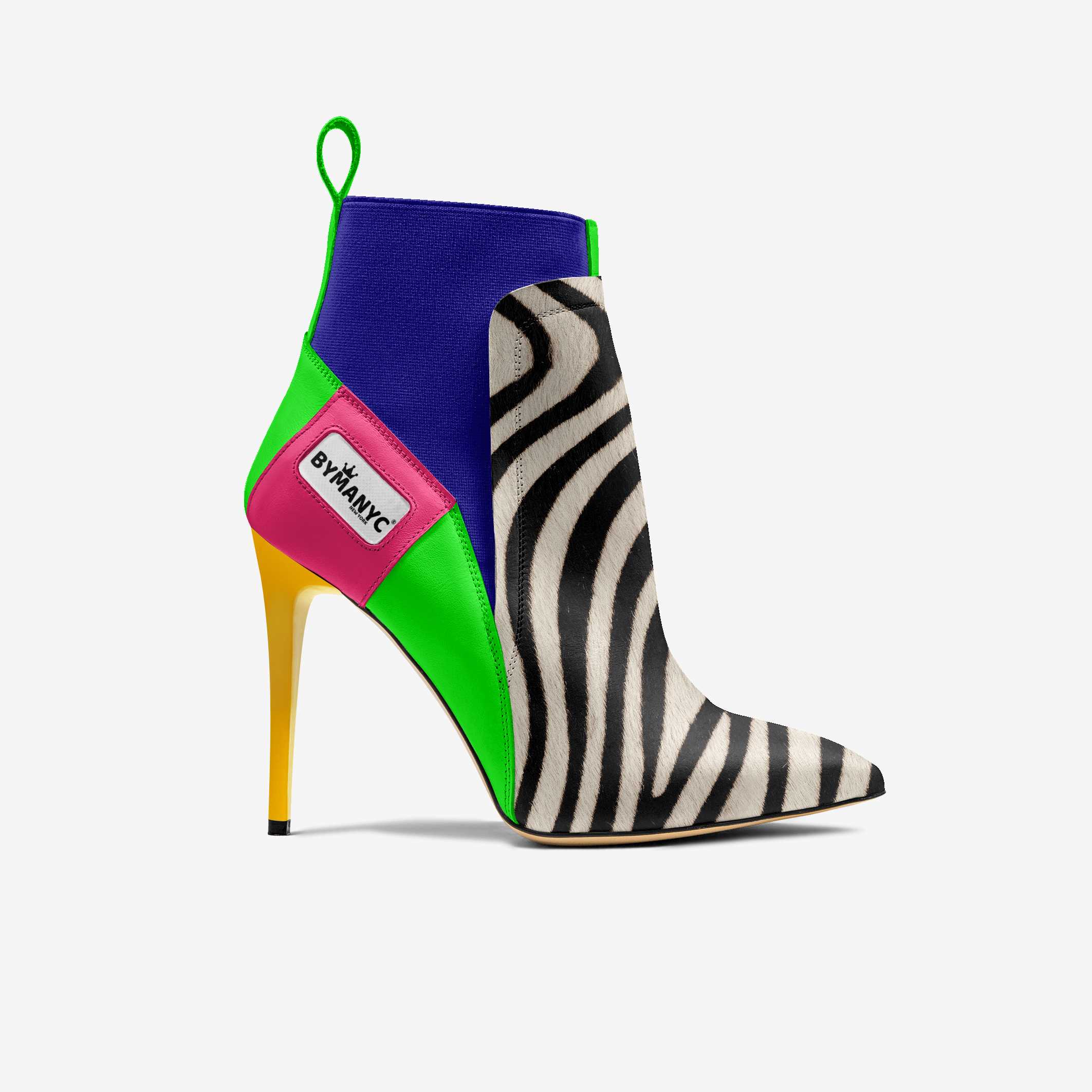 Vegan Heeled Shoe Women BYMANYC ® New York Chelsea Noir Edge