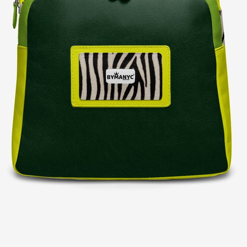 Zebra Jungle Backpack by BYMANYC ® New York – Handmade Vegan Luxury