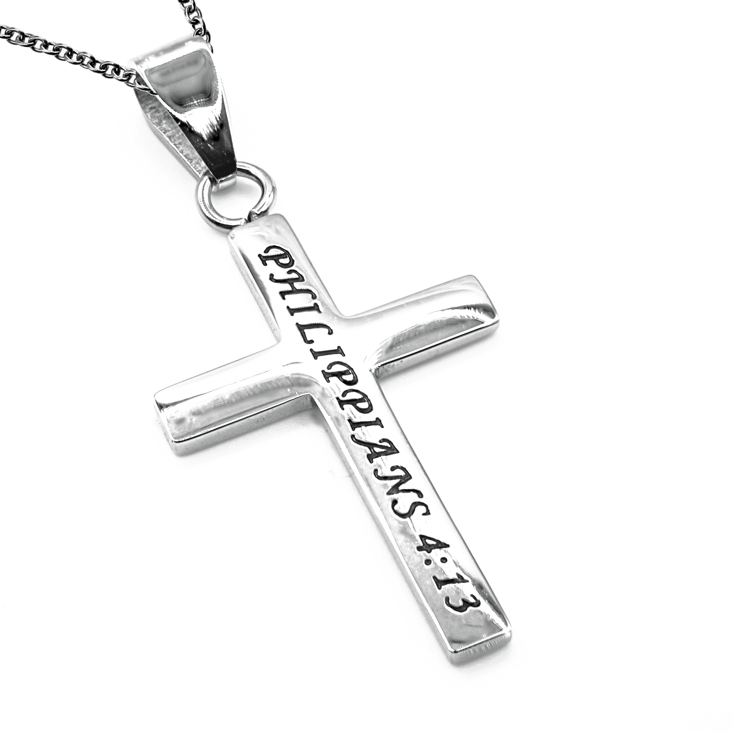 Women's CZ Cable Cross Necklace