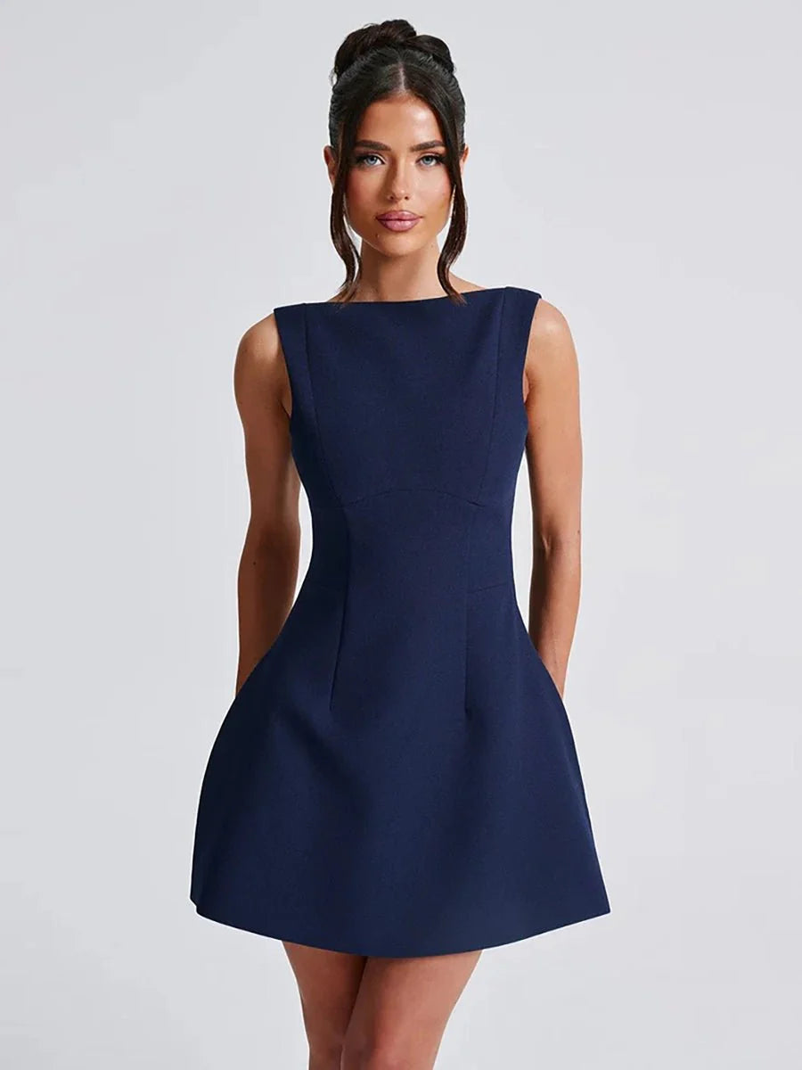 Ashan Slim-fitting Backless Dress