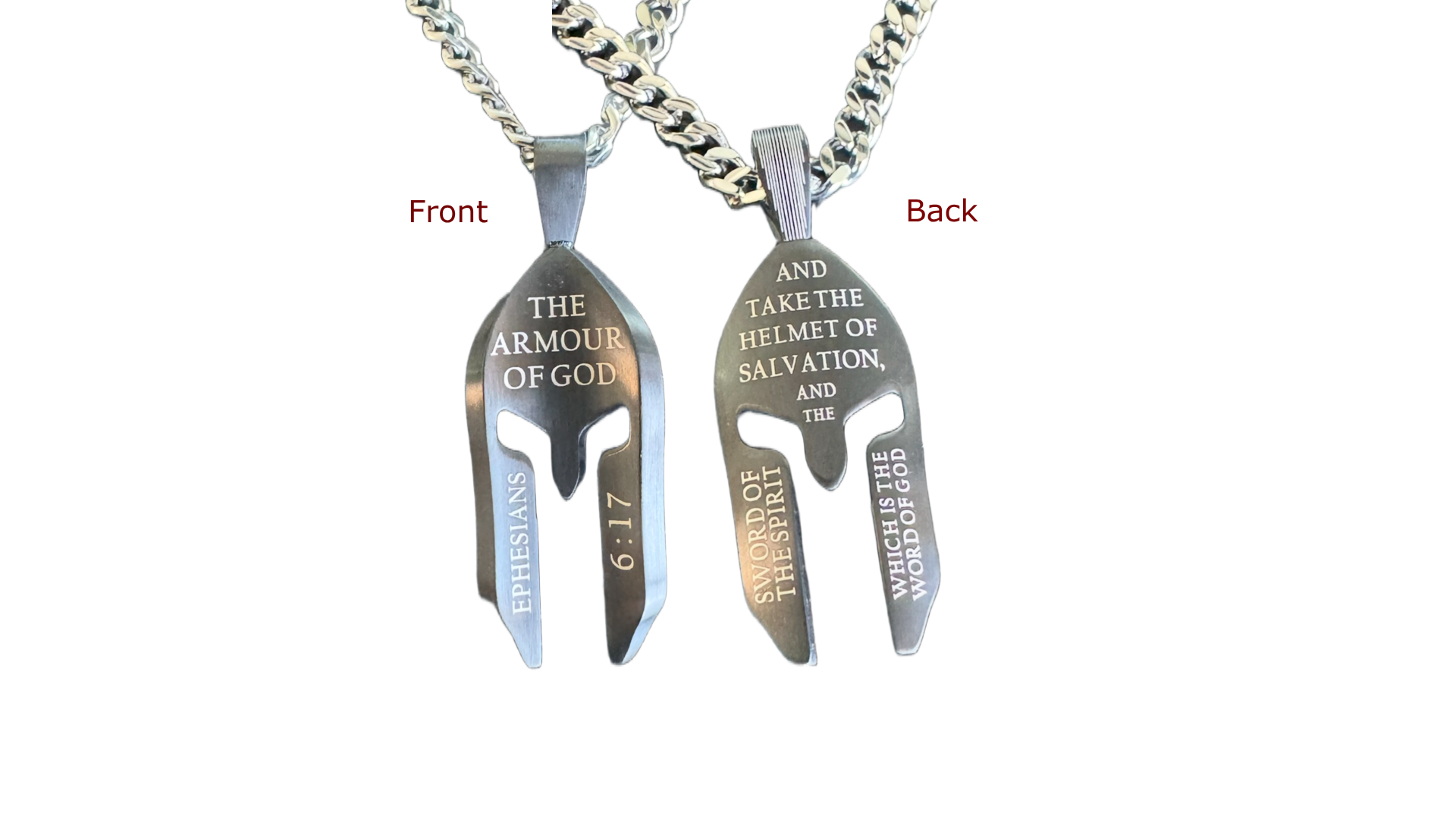 Black Helmet Necklace