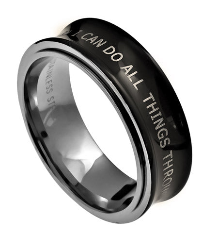 Black Spinner Ring