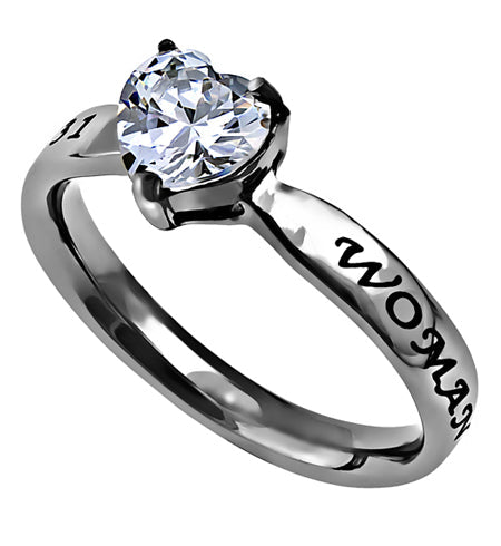 CZ Heart Ring