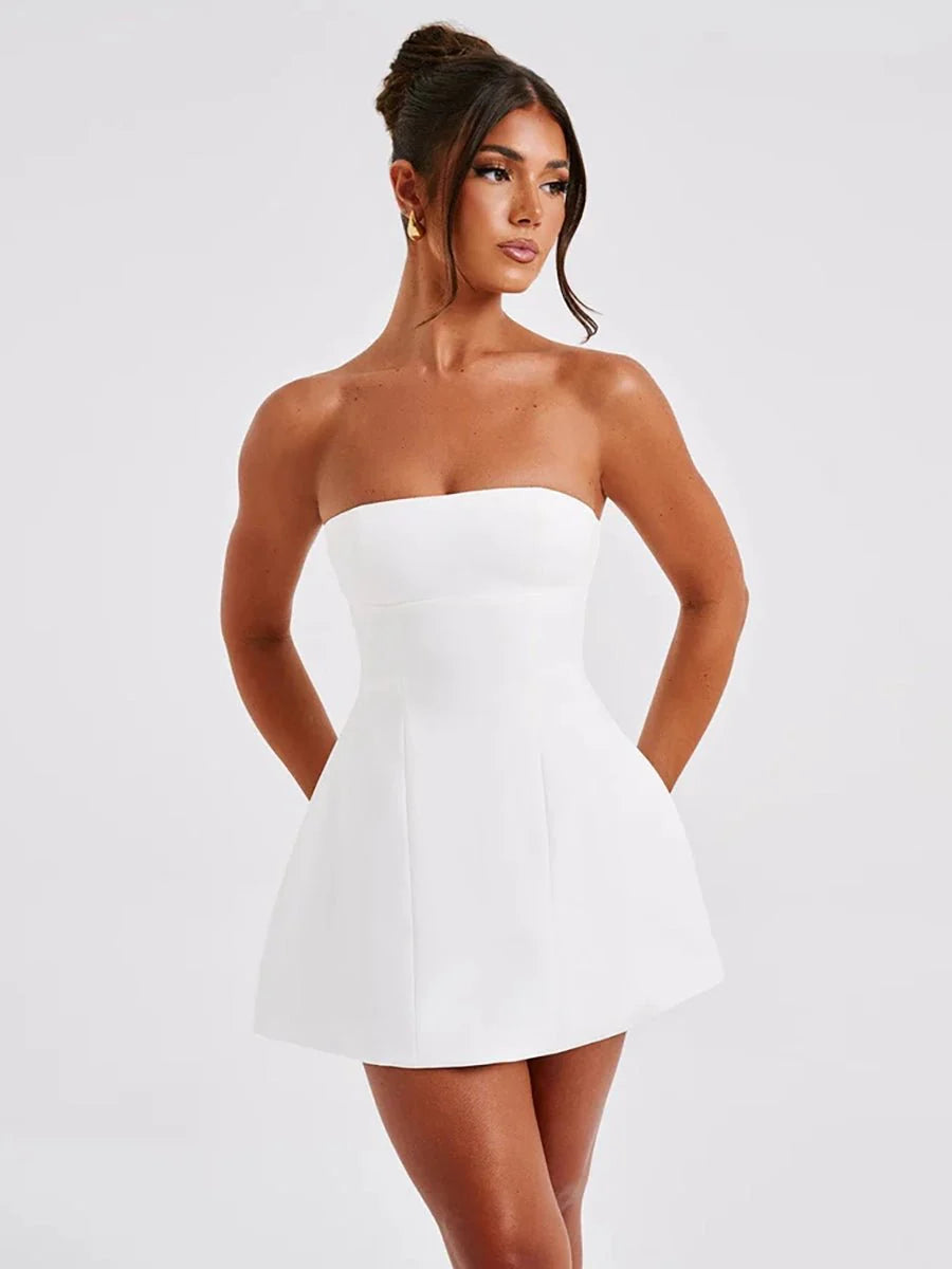 Daisy Summer Tube Dress - Floral Chic for Sunny Days!