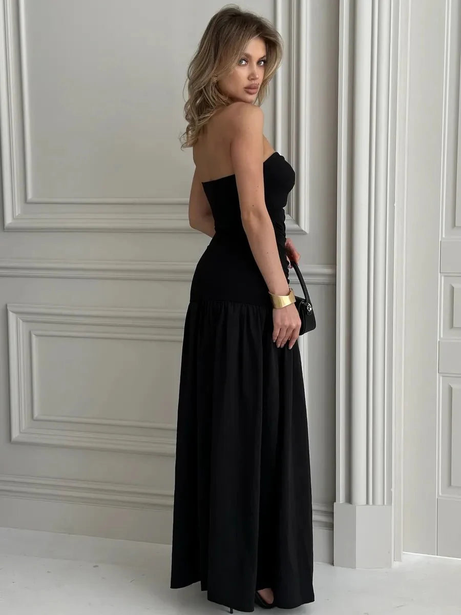 Donna Hollow-out Cinched Elegant Dress