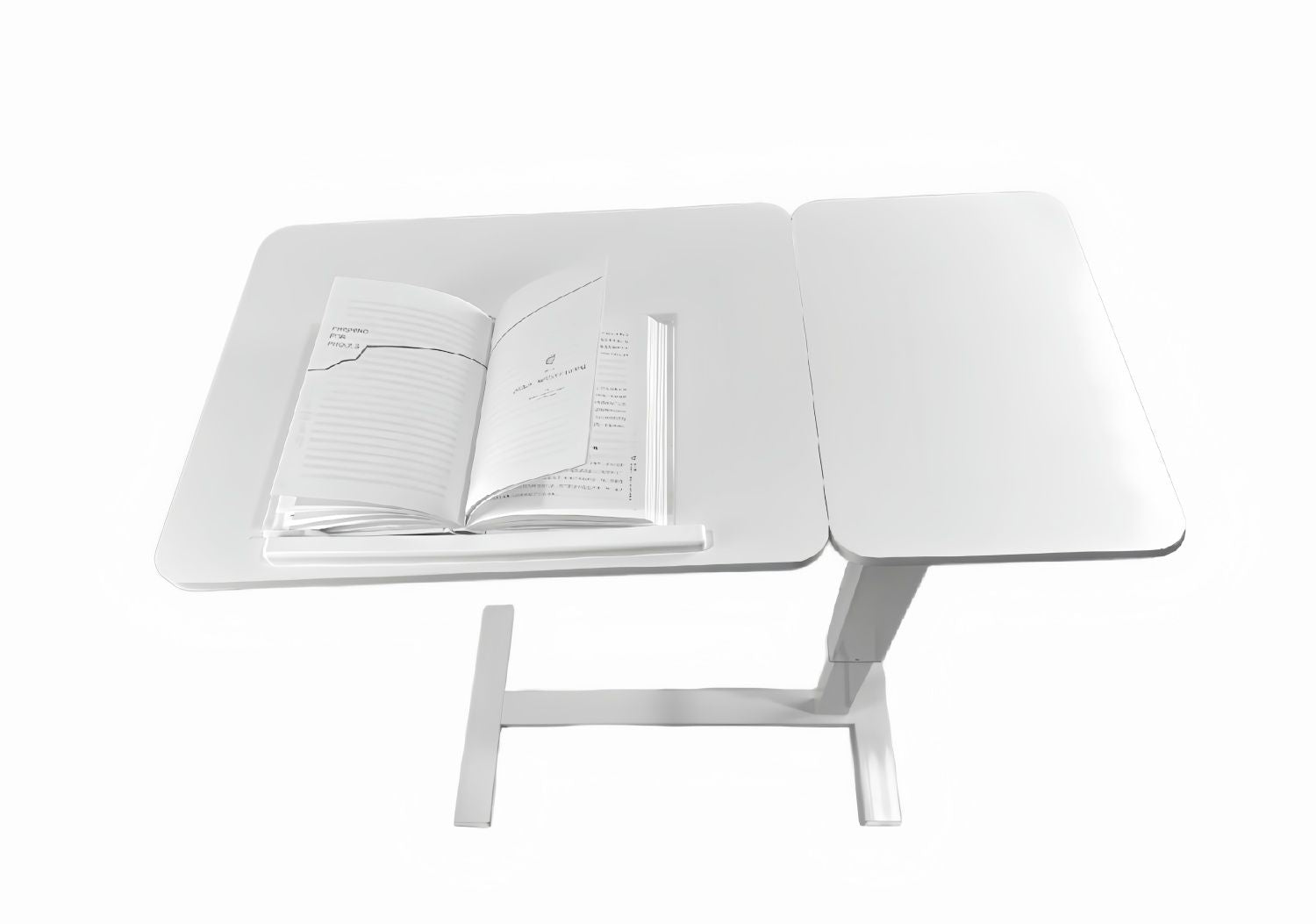 Overbed Bedside Desk Mobile Rolling Laptop Stand Tilting Overbed Table with Wheels Height Adjustable Tray Table for Laptop Bed Sofa Side Table ,Bedside Table(WHITE)