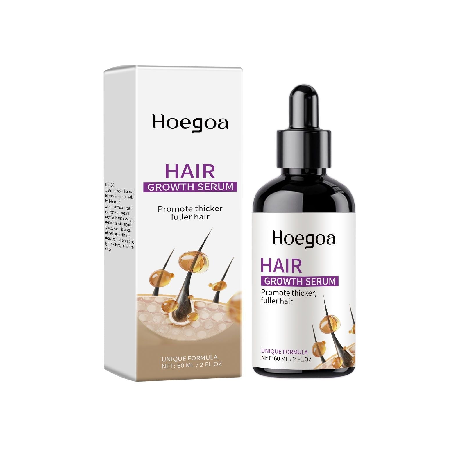 Hoegoa Hair Care Serum Protects Hair, Hydrates And Moisturizes Daily Maintenance, Soft And Natural Luster
