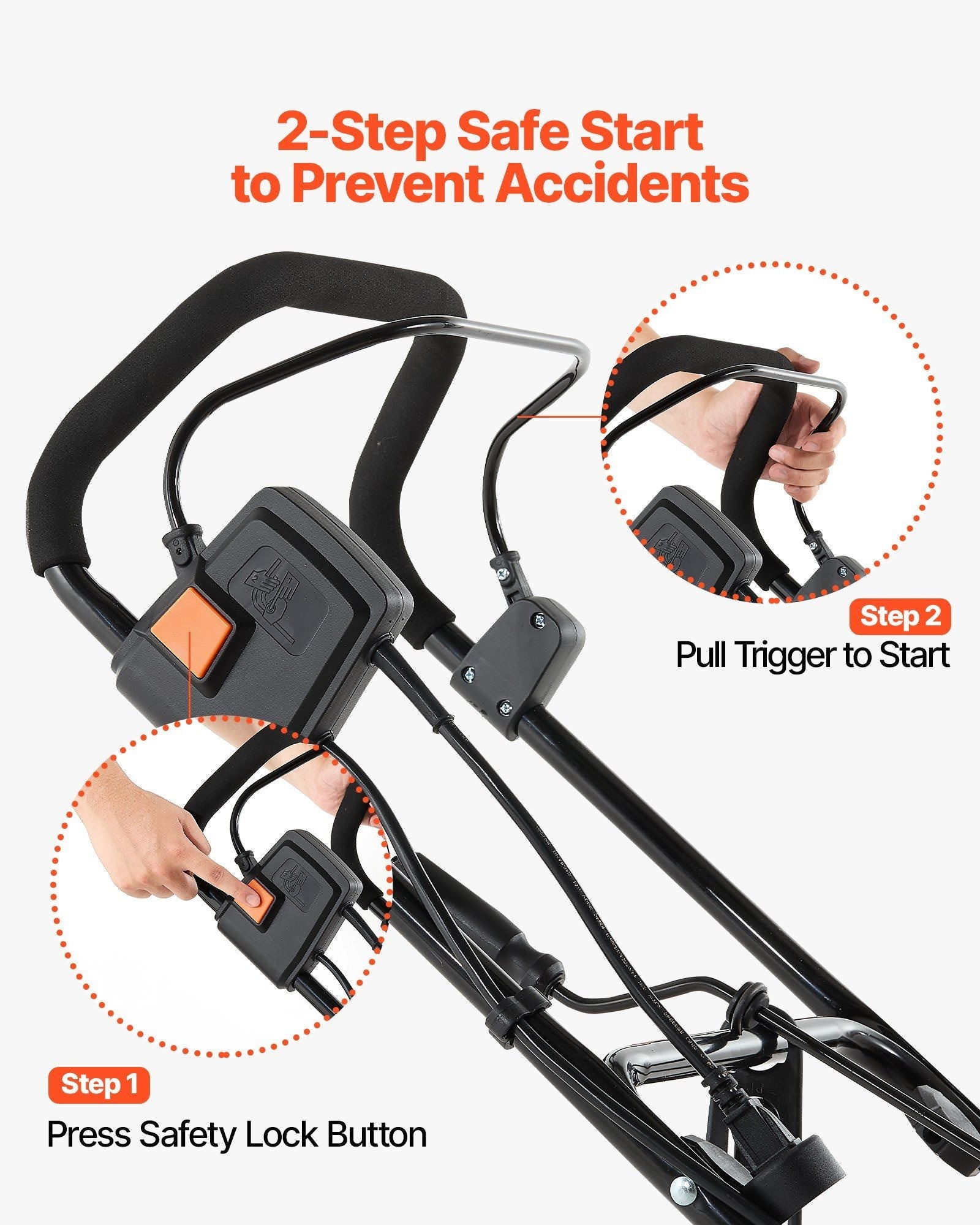 Electric Snow Blower, 20 inch 15A Corded Snow Thrower with Dual LED Headlights & 180° Rotating Chute, 25FT Throwing Distance, 12" Depth Clearing, Walk-Behind Snowblower for Driveway Sidewalk