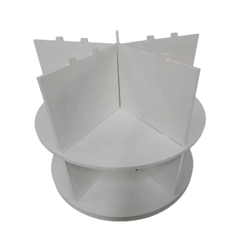 7 Tier Rotating Shoe Rack Tower, Spinning Shoe Display, 360 Shoe Rack Storage Round Carousel, Vertical Handbag Rotate Shoes Closet Organization, Christmas Gift (WHITE)