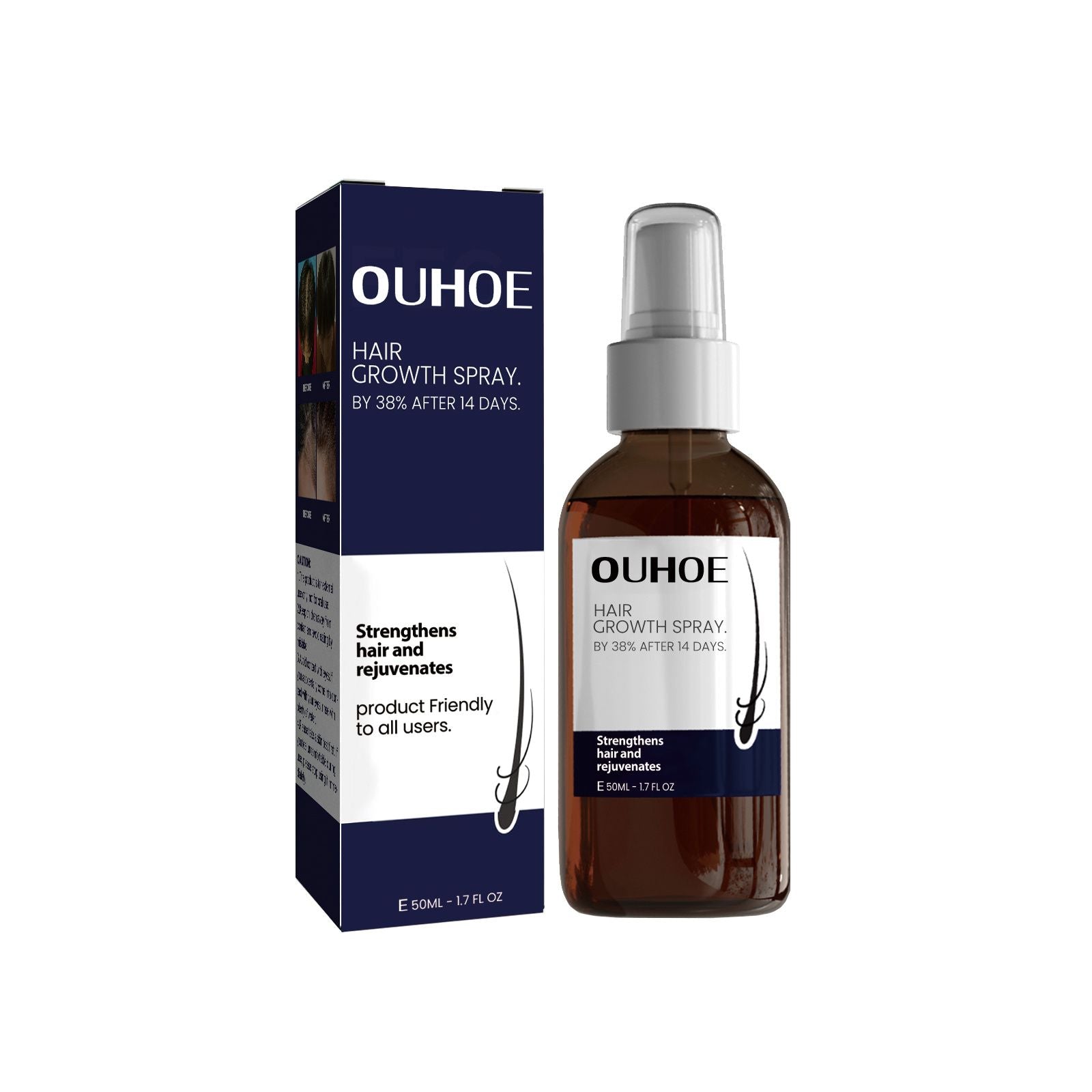 OUHOE Hair Spray - Strengthening and Moisturizing Hair Spray for Dry and Frizzy Hair Care