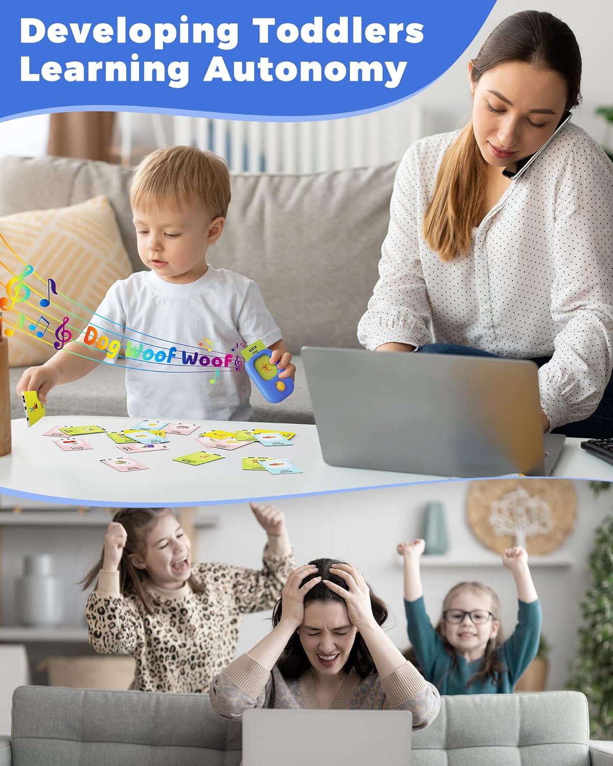 Talking Flash Cards,Kids Toddler Flash Cards with 448 Sight Words,Montessori Toys,Autism Sensory Toys,Speech Therapy Toys,Learning Educational Gifts for Age 1 2 3 4 5 Years Old Boys and Girls