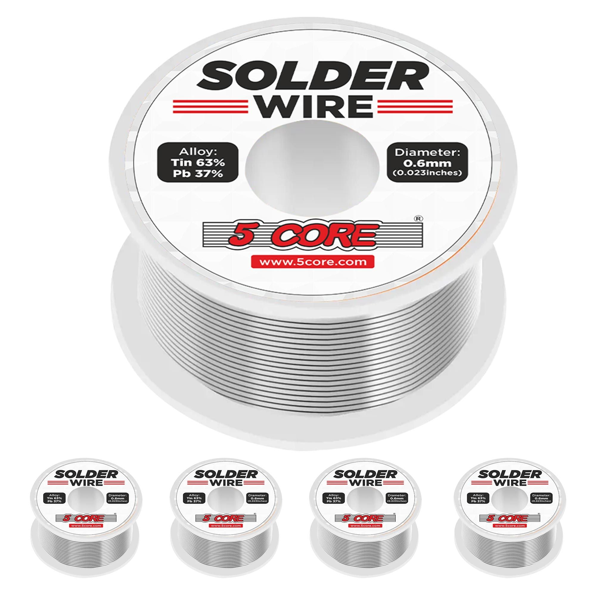 63/37 Rosin Core Solder Wire - 50g Tin/Lead Alloy for Precision Soldering