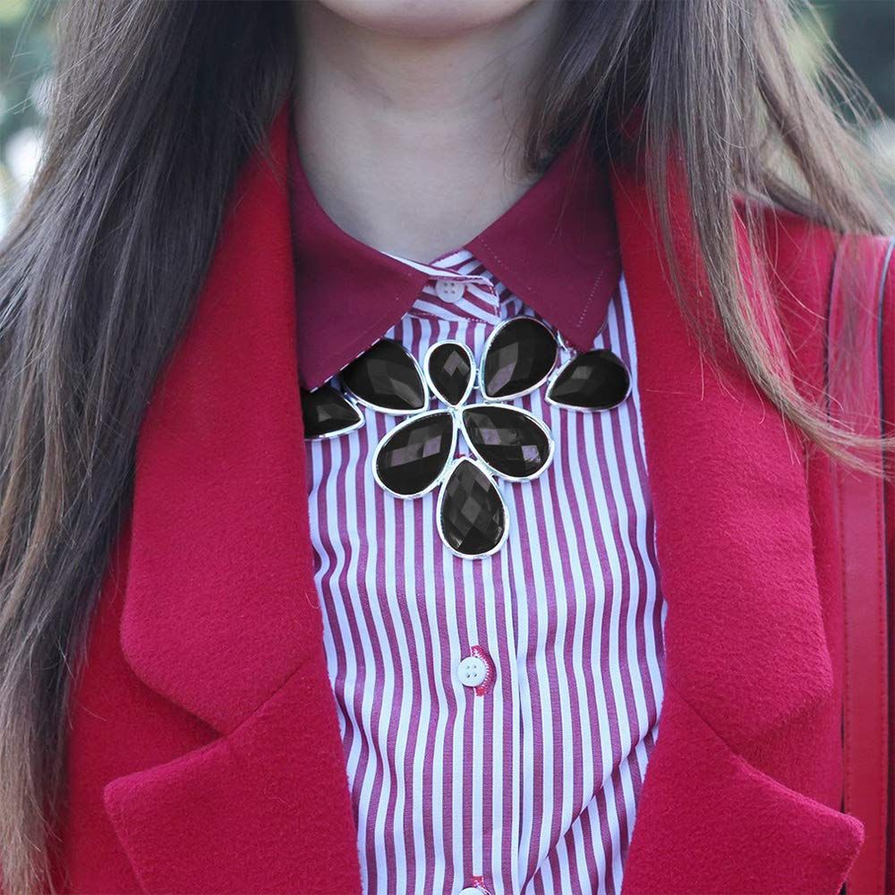 Jane Stone Fashion Statement Collar Necklace Vintage Openwork Bib Costume Jewelry