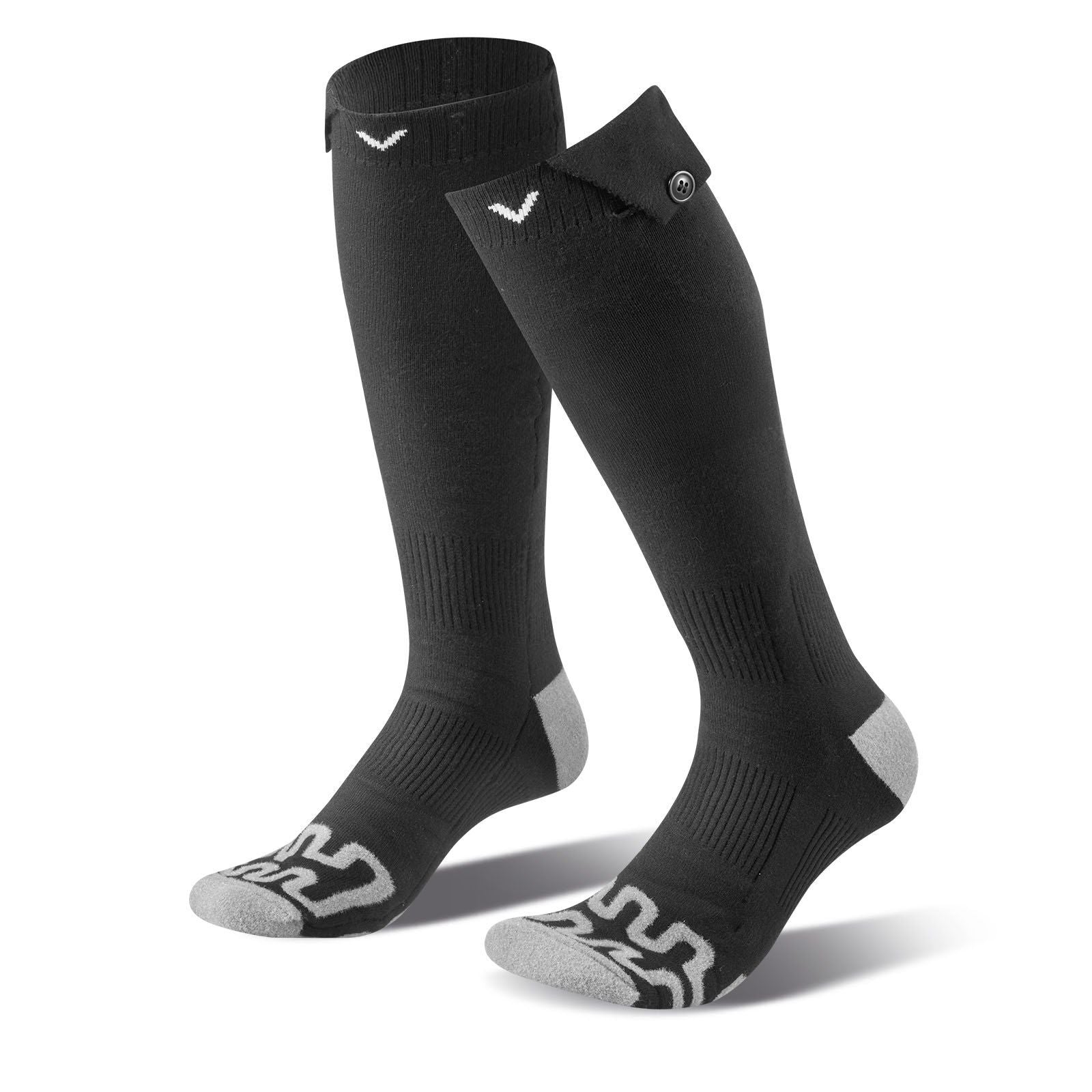 Heated Socks, 5000mAh Battery Powered, Rechargeable Heating Socks with 4 Heating Levels, Electric Heated Sock for Men Women, Foot Warmer for Hunting Riding Camping Hiking Skiing, Outdoor Work