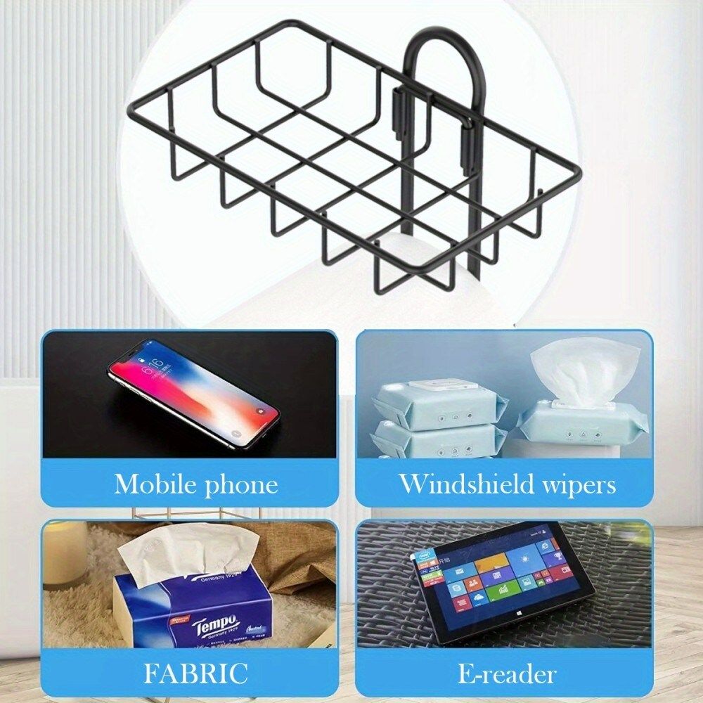 Toilet Paper Holder Stand, Black toilet Paper Holder Stand Stainless Steel Rustproof Tissue Roll Holder Floor Stand Storage for Bathroom