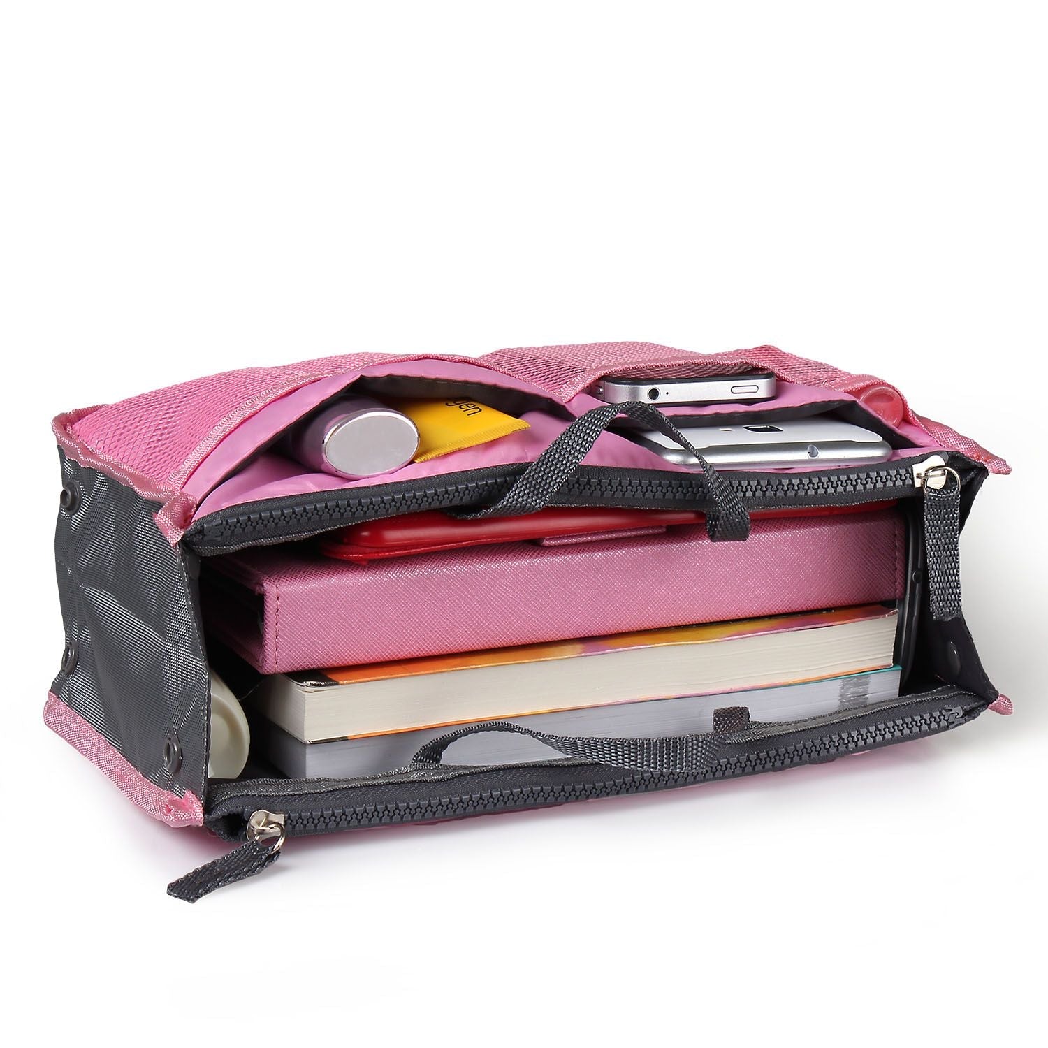 Women Lady Travel Insert Handbag Organiser Makeup Bags Toiletry Purse Liner w/Hand Strap