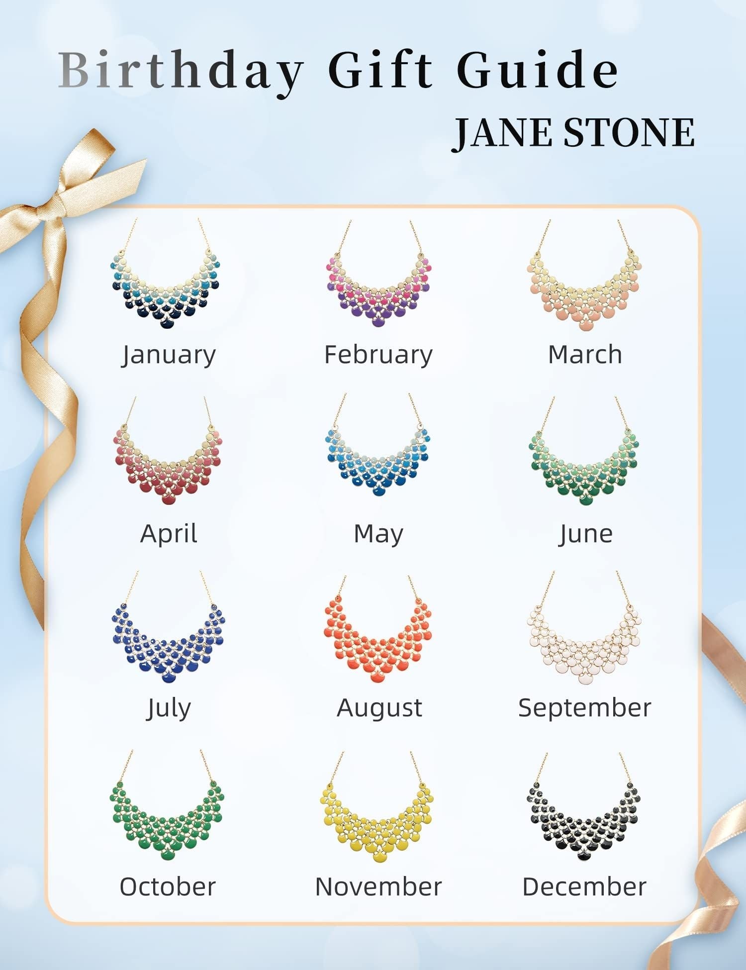 Jane Stone Fashion Statement Collar Necklace Vintage Openwork Bib Costume Jewelry