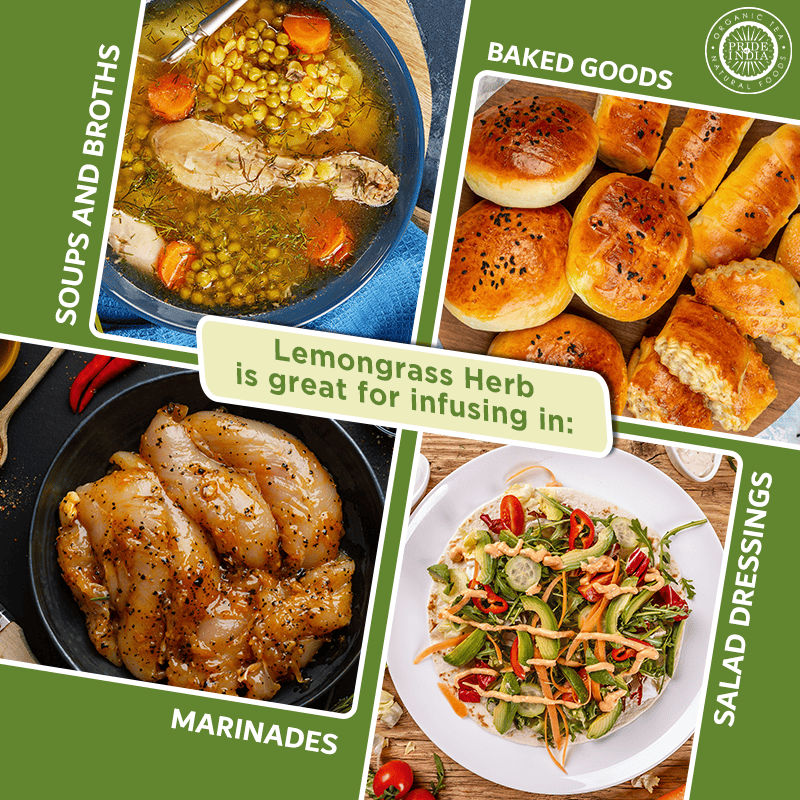 Pride of India | Lemongrass Fine Cut & Sifted 0.8 oz (22.7 gm) Small Dual Sifter Bottle | Ideal for Cooking & Drinks | Perfect seasoning for Soups/Salads/Marinades | Easy to Use | Vegan