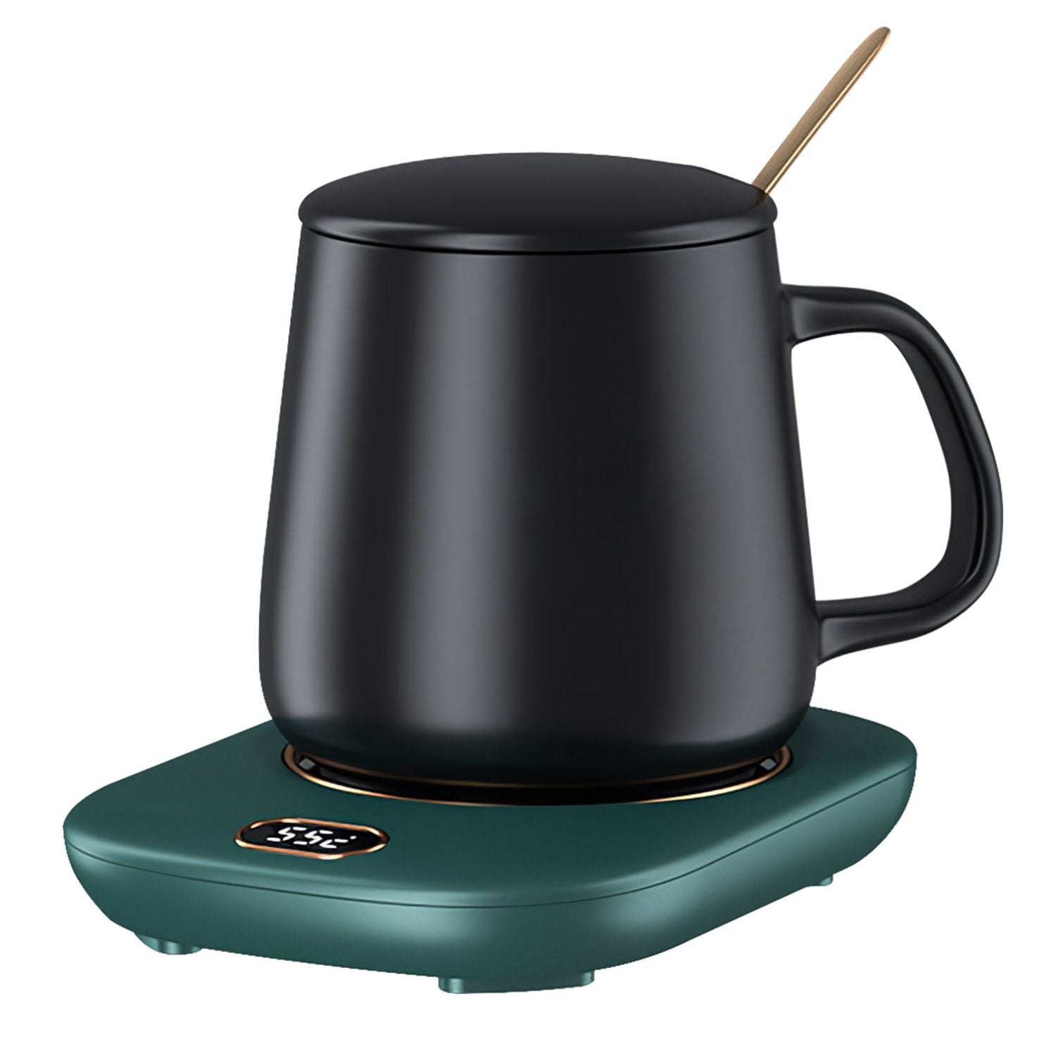 Smart Electric Coffee Mug Warmer with Auto Shut Off - USB Connection, 3 Temperature Settings for Coffee, Tea, & Milk